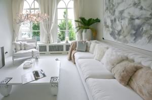 designed in white color modern interior